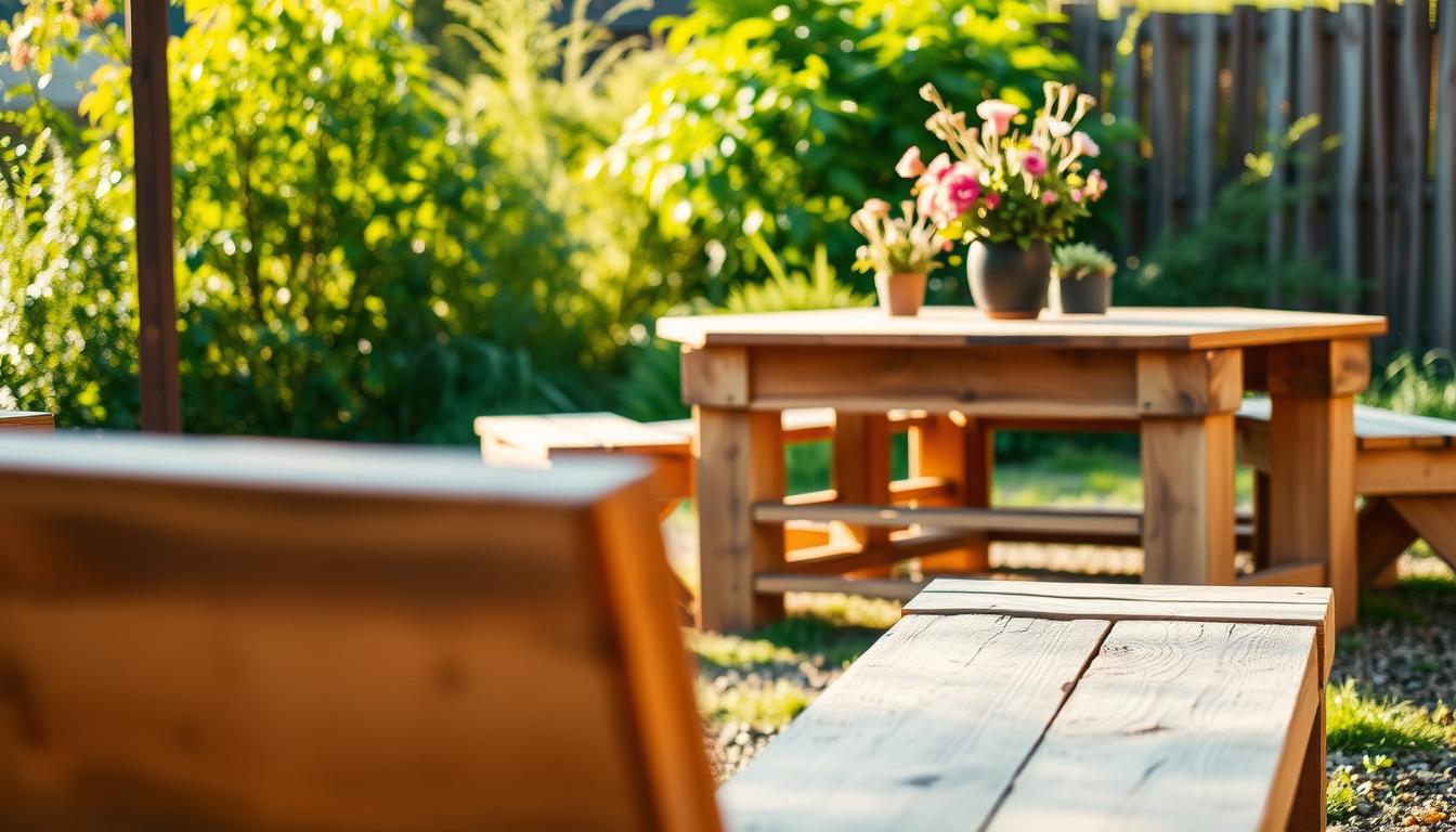 Gartenmöbel aus Paletten: Nachhaltige Sitzgelegenheiten oder Tische herstellen.