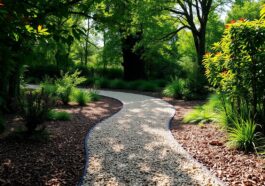 Gartenwege gestalten: Mit Kies, Holzschnitzeln Wege anlegen