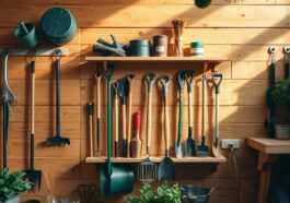 Gartenwerkzeughalter bauen: Ordnung im Gartenhaus