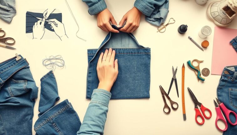 Jeans upcyclen - Schritt für Schritt Anleitung