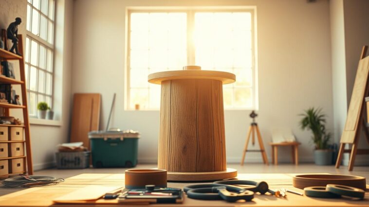 Kabeltrommeln upcyclen - Schritt für Schritt Anleitung