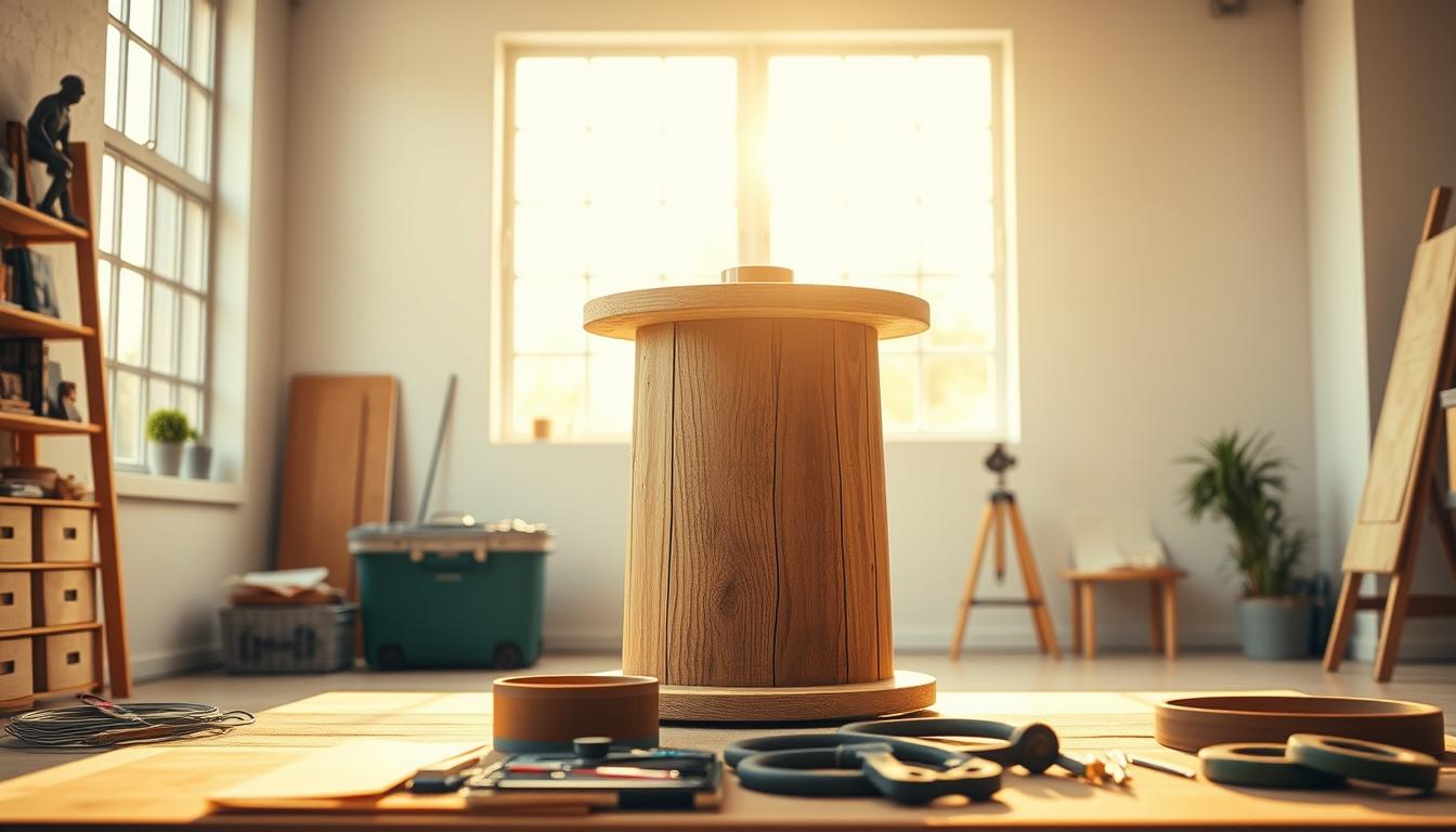 Kabeltrommeln upcyclen - Schritt für Schritt Anleitung