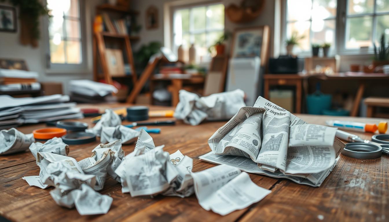 Zeitungspapier upcyclen - Schritt für Schritt Anleitung