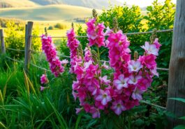 Stockrosen im Bauerngarten